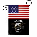 Guarderia 13 x 18.5 in. US Navy Seals Garden Flag with Armed Forces Double-Sided Decorative Vertical Flags GU4179099